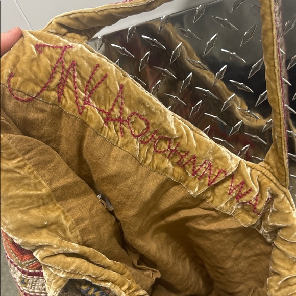 Johnny Was Velvet Multicolor Patterned Satchel RARE! - Picture 5 of 6